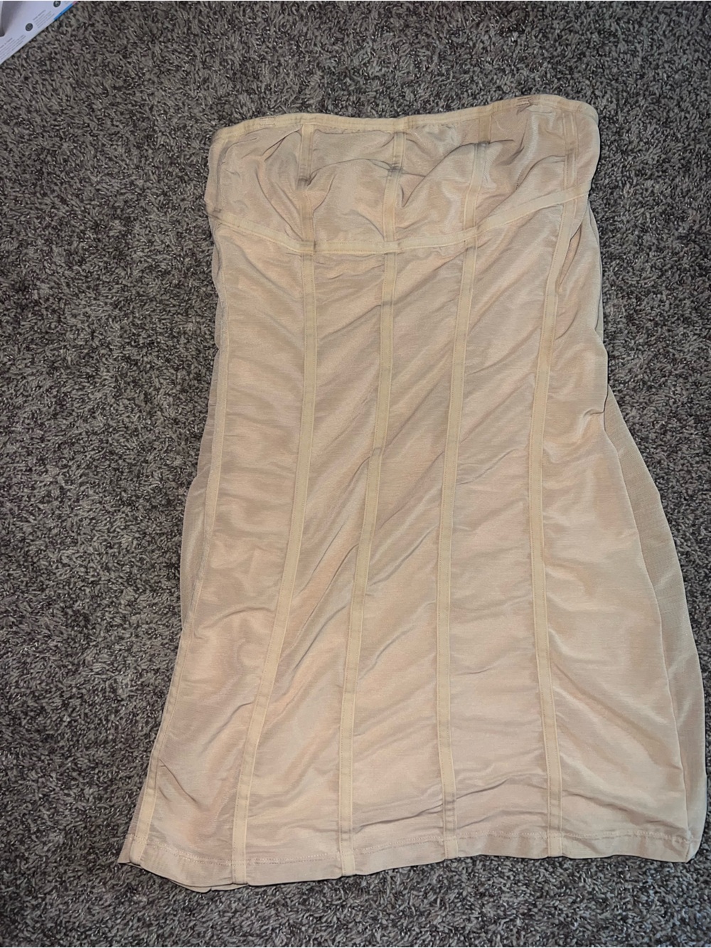 Urban Outfitters Strapless Nude/Beige Bodycon Dress
